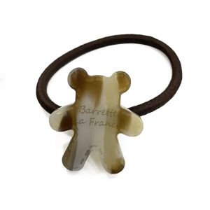 &Eacute;lastique Casual Pour Cheveux &Agrave; Manchon Ourson Teddy Iris&eacute; Adorable Beige - Neuf