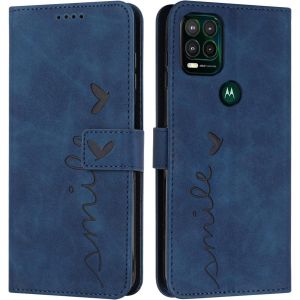 Kal-Coque Pour Moto G Stylus 5g 2021, Étui Housse En Cuir Pu Moto G Stylus 5g 2021, Magnetique Flip [Pochette De Portefeuille], Etui De Protection Pour Moto G Stylus 5g 2021 (Bleu) - Neuf