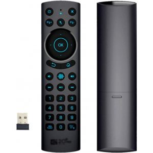 G20S PRO Plus BT5.0 T&eacute;l&eacute;commande sans fil Voice Air Mouse 2,4 G Dual Mode Smart avec r&eacute;tro&eacute;clairage pour Android TV Box Projecteur Ordinateur - Neuf