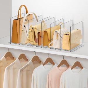 Mevronisshop-8 Pi&egrave;ces Organiseurs De V&ecirc;tements R&eacute;glables, Separateur Etagere Multifonction, Id&eacute;al Pour Les Porte-Monnaie, Les Cuisines, Les Biblioth&egrave;ques, Les Placards Et Les Cloisons De Garde-Robe - Neuf