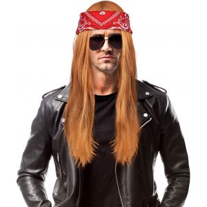Trahoo-Perruque Ryan, Accessoires De Deguisement Disco Des Années 70, 80, 90 Rockstar Deguisement Halloween Hippie Années 1970, Fête À Thème, Carnaval - Neuf