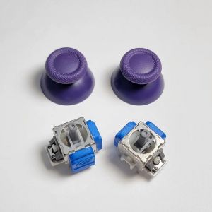 Ore-1/5/10/20 Paires K-Silver Js13 Pro Tmr Joystick Électromagnétique Avec Capuchon De Poignée Pour Ps5 3d Thumbstick Analogique Avec Capuchon Anti-Déversement-20pair-Purple Cap Wjoystick - Neuf