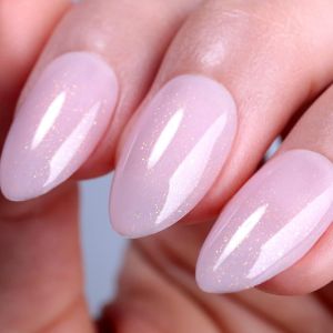 Vernis Semi Permanent Rose, 15ml Transparent Rose Clair Or Paillet&eacute; Gel&eacute;e Gel Nail Polish Iris&eacute; &Eacute;tincelant Vernis Gel Uv Printemps Et&eacute; Vernis &Agrave; Ongles Gels Soak Off Uv Led - Neuf