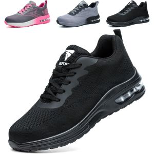 JEXNOVASHOP-Chaussures de S&eacute;curit&eacute; Hommes Femmes Baskets de Secruite L&eacute;g&egrave;re Chaussure de Travail Confortable Respirantes Chaussure de Chantier Antid&eacute;rapantes - Neuf