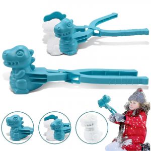 4pcs Sandball Maker, Sandball Maker Toy, Dinosaur Shape Sandball Maker Clip Plastic Sandball Snowball Clip Avec Poign&eacute;e Rapide - Neuf