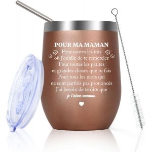 Kalanka-Cadeau Saint Valentin Maman Mug Isotherme Cadeau Pour Maman Idee Cadeaux Mamans Original Bapteme Amour Cadeaux Anniversaire Mamans Accouchement Paques F&iquest;&ordm;te Des M&iquest;&iquest;Res Tasse Isotherme Pour Cafe - Neuf