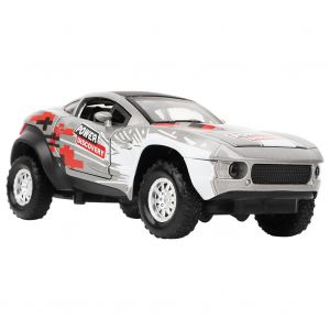 Voiture Electrique Vb32423 1:32, Jouet Pour Enfants, Haute Simulation, Avec Son Et Lumiere (Argent) - Neuf