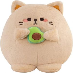 Peluche de gato kawaii (marrón, 25 cm), regalo de cumpleaños de carnaval para amigos - Neuf