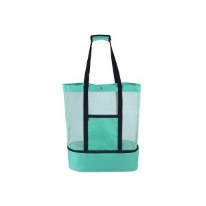 Sac de plage isotherme - Vert clair, multipoches, &eacute;tanche - Neuf