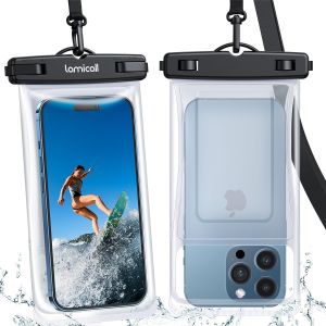 Kalanka-Pochette Étanche Téléphone Flottante - [Conception Sans Couture 3d] Ipx8 Pochette Étanche Smartphone Avec Cordon, Sac Étanche Pour Iphone, Huawei, Samsung, Jusqu'à 7U201d - [Lot De 2] - Neuf