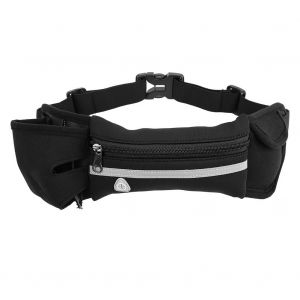 Sac banane multifonctionnel pour sports de plein air, course a pied, bouilloire, poche pour telephone portable (noir) - Neuf