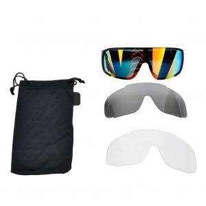 Lunettes De Soleil Polarisees Pour Sports De Plein Air, Anti-Uv, Pour Velo (Noires) - Neuf