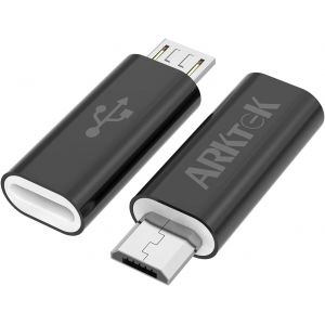 Thef-Adaptateur Micro Usb Vers Usb C (Confezione Da 2), Adaptateur Usb C Vers Micro Usb Chargement Et Synchronisation Pour Galaxy S7 / S7 Edge, Lg G4, Nexus 5/6, P Smart Y6, Appareil Photo - Neuf