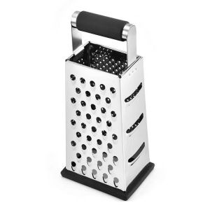 Râpe Argentée À 4 Faces (Trois Trous) En Acier Inoxydable Avec Creux Gravé, Éplucheur Pour La Cuisine Et La Maison - Neuf