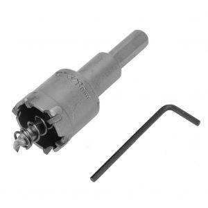Lot de 5 forets longs en acier inoxydable pour scie cloche et tube metallique a paroi epaisse de 28 mm - Neuf
