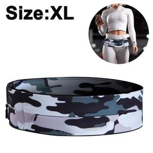 Ceinture de course sans rebond : sac banane confortable et r&eacute;glable pour activit&eacute;s de plein air - hydrofuge et lavable en machine - Neuf