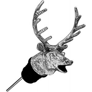 Checarzhn--No1-Bec Verseur En Forme De Tête De Cerf En Alliage De Zinc Avec Bouchon En Silicone - Neuf
