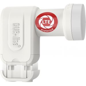 +Ultra Twin LNB-2 participants Blanc-avec Filtre LTE [ Test TRÈS Bien *] 2-Fois,numérique avec Protection Contre Les intempéries,Full HD,4K,Qualité Premium - Neuf