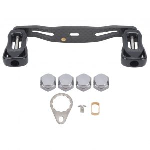 Moulinet De PêChe PoignéE En Fiber De Carbone Baitcasting Moulinet De PêChe à Bascule Moulinet De PêChe Manivelle Accessoire Pour Remplacement 95mm/3,7 Pouces - Neuf