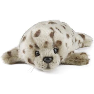 KALANKA-Living Nature, Peluche Phoque Commun, Bébé Phoque en Peluche Doux, Réaliste Jouets Animaux Marins, Peluches Animaux à Collectionner, Doudou Bébé Phoque, Idée Cadeau pour Enfants, 22 cm - Neuf