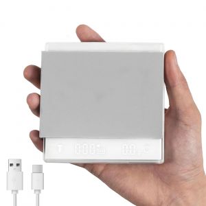 Balance Caffe Avec Minuterie Balance De Cuisine Num&eacute;rique Mesure Du Flux, Balance De Caf&eacute; Num&eacute;rique Avec Graduation Pr&eacute;cise De 0,1 G, Balance De Cuisine, 2000 G - Neuf