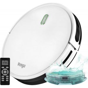 Robot Aspirateur, Laveur De Sol, Facile À Utiliser, 6 Modes De Nettoyage, Silencieux, Blanc, Vg Rvc 3000[SSE7114699] - Neuf