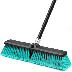 NouvelHorizonstore-45 cm Balai Brosse Exterieur, Grande Brush Commerciale &agrave; Poils Durs avec Manche Long de 160 cm pour Garage, Atelier, Jardin, Cour, Terrasse, Rue, Entrep&ocirc;t, Pelouse, All&eacute;e (Vert) - Neuf