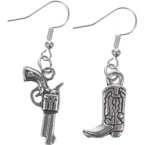 Boucles D'oreilles De Cowgirl - Bottes De Cowboy - Rétro - Bottes De Cowgirl - Avec Bottes Western - Vintage - Boucles D'oreilles De Cowboy - Costume De Cowboy Pour Femme - Neuf