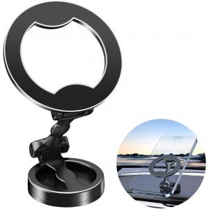 Cmjaagur-Support T&eacute;l&eacute;phone Voiture Pour Mag-Safe,360&deg;Rotation Alliage Porte Voiture Telephone Tableau De Bord, Aimants Puissants Porte Magn&eacute;tique T&eacute;l&eacute;phone Pour Iphone 16/15/14/13/12 Smartphones[M928] - Neuf