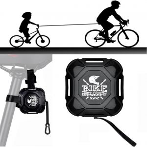 Kal-Câble De Remorquage Rétractable Pour Vélo Enfants 2,5 M, Aide De Traction Sécurisée Pour Famille, Compatible Avec Tous Vélos, Résistance Jusqu'à 100 Kg - Neuf