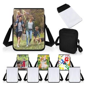 2 Pcs Sacs de Sublimation Sac à bandoulière Sublimation Blanks Sac à bandoulière Sublimation Blank B - Neuf