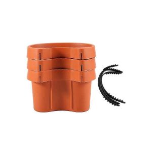 3 pc/lot unique gouttière tuyau de descente de jardin pot de fleur tuyau de drainage pots de fleurs baignoires tuyau de drainage jardin - Neuf