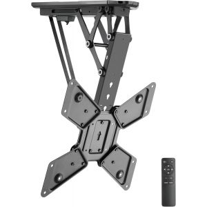 MEVRONISSHOP-Support TV Plafond Universel SE0544 23-55" Pouces (58-140 cm) Inclinable Pliable Hauteur r&eacute;glable T&eacute;l&eacute; OLED LCD LED VESA - Neuf