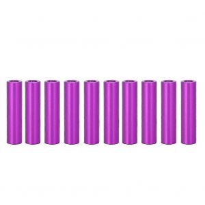 10Pcs M3x20 Rond Aluminium Entretoise Colonne Entretoise Goujon Fixation Tiges Violet - Neuf