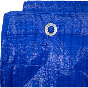 Spwa-Bâche Imperméable 2 X 3 M Bleu + 1 Puce Ew - Bâche En Tissu Avec ?Illets - Bâche De Jardin - Bâche De Jardin - Bâche De Camouflage Pour Extérieur Et Jardin - Bois - Équipement De Camping Et De S - Neuf