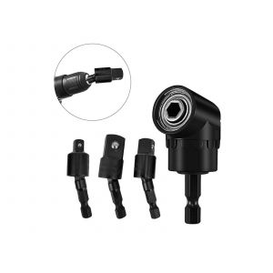Ensemble de 3 adaptateurs pour douilles hexagonales avec adaptateur pour perceuse d'angle - Neuf