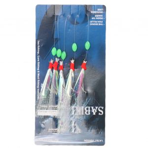 Lot De 20 Hamecons De Peche En Acier A Haute Teneur En Carbone Et Nylon 3/0, Imitation Peau De Poisson, Accessoires Pour Leurres - Neuf