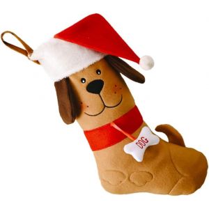 3d Des Os De Chien En Forme De Peluche De No&euml;l Chaussette - Pour La D&eacute;coration Murale, Chemin&eacute;e, Arbre, Fen&ecirc;tre (Jaune)&iquest;Cartoon Chiot Chaussette De No&euml;l Sac Cadeau - Neuf