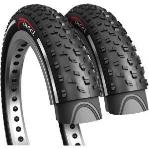 Subzonal-Fat Pneus 26x4.00 Pouces - Paire Pliable Pneu Vtt 26 Pouces 100-559, Pour Fat Bike, Route Bici, Montagne Velo, Electrique Bicyclette - Un Paquet De 2, Convient Sable, Neige, Terre, Sentiers - Neuf