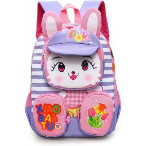 CHECARZHN--NO1-Cartable Maternelle Fille Petit Sac À Dos,Sac À Dos Enfant, 3D Personnalisés Pour Petits Garçons Et Filles, Cadeau De Enfant 1-2-3 Ans Lapin, Garderie Primaire Idée Cadeau Anniversaire - Neuf