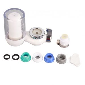 HJLIAN Purificateur de robinet sans chlore pour cuisine, salle de bain, evier, filtre a eau domestique, joint universel - Neuf