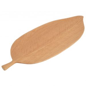 Hjlian Plateau En Bois En Forme De Feuille, Assiette De Service Alimentaire, Plateau A The, Plateau A Collation, Plats, Accessoire De Cuisine Menager, Style Sculpture - Neuf