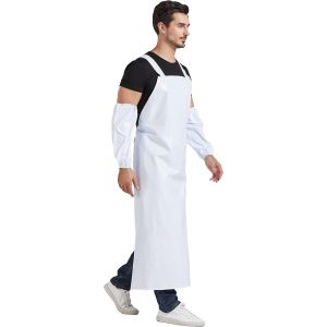 Ershi-Tablier Imperméable Pour Hommes, À Bretelles Réglables, En Caoutchouc Épais Résistant À L'huile, Tablier De Protection Pour [179] - Neuf