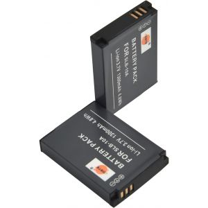 SLB-10A Lot de 2 batteries de rechange compatibles avec Samsung SL202 SL310 SL420 TL9 WB150F WB250F HMX-U20 HZ10W HZ15W IT100 L100 L310W M310W NV9 comme Samsung SLB11 0 A - Neuf