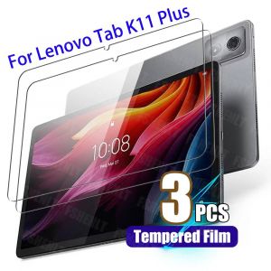 Protecteur D'&Eacute;cran Pour Tablette Lenovo Tab K11 Plus,11.45 Pouces,2024,Anti-Empreintes Digitales,Anti-Rayures,Antichoc,Duret&eacute; 9H,Film Tremp&eacute;.3Pcs Tempered Glass. - Neuf