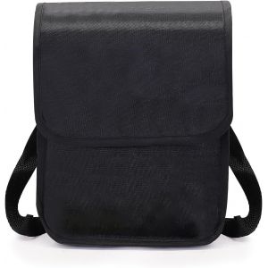 Sacoche De Guidon De V&eacute;lo &Eacute;tanche Avec Compartiments De Rangement &Agrave; Double Couche,Sacoche De V&eacute;lo St&eacute;r&eacute;oscopique,Sacoche De Guidon,Accessoire De V&eacute;lo Polyvalent,Noire - Neuf