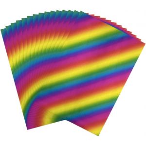 Lot De 50feuilles De Papier Aluminium R&eacute;actif Pour Travaux Manuels,Papier Holographique,Transfert De Chaleur,Papier Pour Scrapbooking,Tampon,Papier Cartonn&eacute;,Transfert De Chaleur 20,1x29cm - Neuf