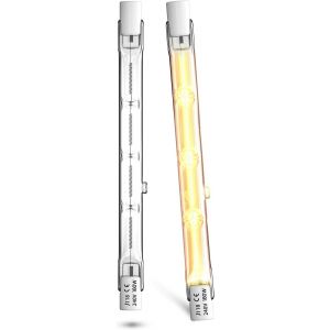 Sjzg-160w R7s Ampoule Halog&egrave;ne Lin&eacute;aire 118mm, Ampoule Halog&egrave;ne R7s Dimmable 118mm, 2800k Blanc Chaud Projecteur D'ampoule De S&eacute;curit&eacute; Ext&eacute;rieure, Lampe De Paysage-2pack - Neuf