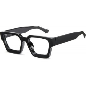 Lunettes Nerd Sans Correction Avec Filtre À Lumière Bleue Pour Homme Et Femme - Forme Carrée - Style Rétro - Pour Pc, Tv, Tablette - Unisexe - Neuf