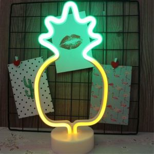 Ananas Enseigne Au Néon, Led Néon Veilleuse À Piles Pour La Maison Parti Décor Enfants Jouet Cadeau D'anniversaire - Neuf